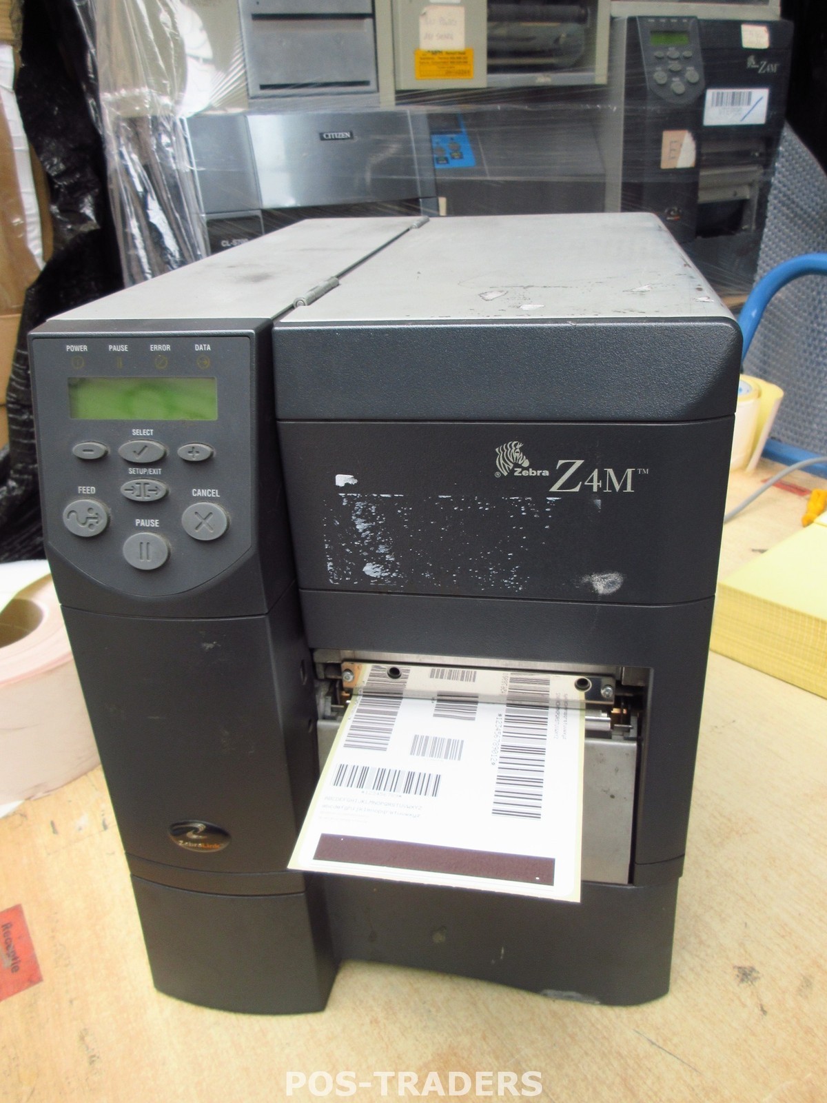 Zebra Z4M Z4M00-0004-0000 Thermal Barcode Label Printer Parallel TESTED OK