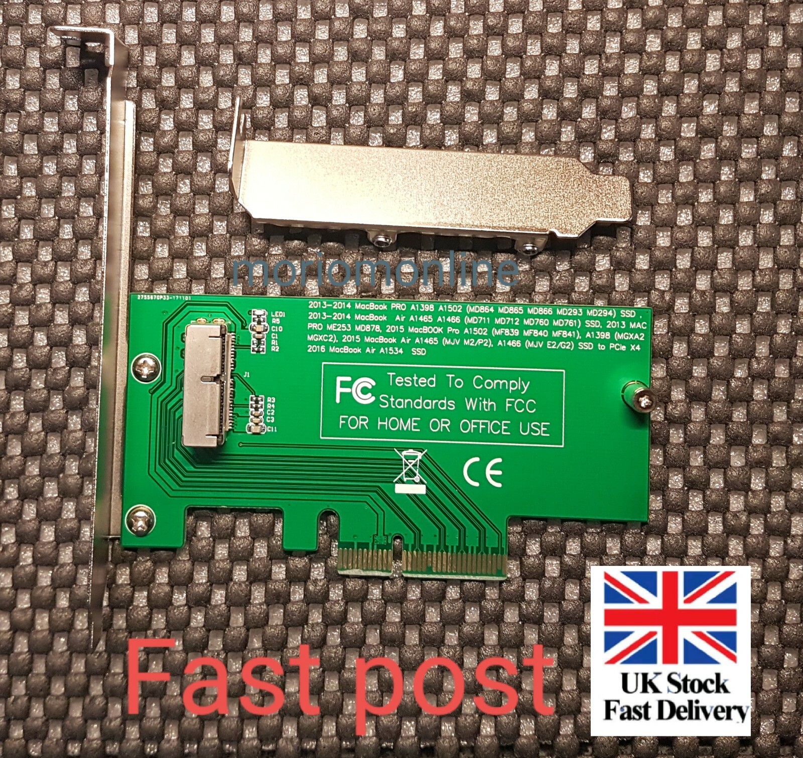 Adapter Card to PCI-E 4X For Appl 2013-2015 MacBoo Air Pro MD712  UK