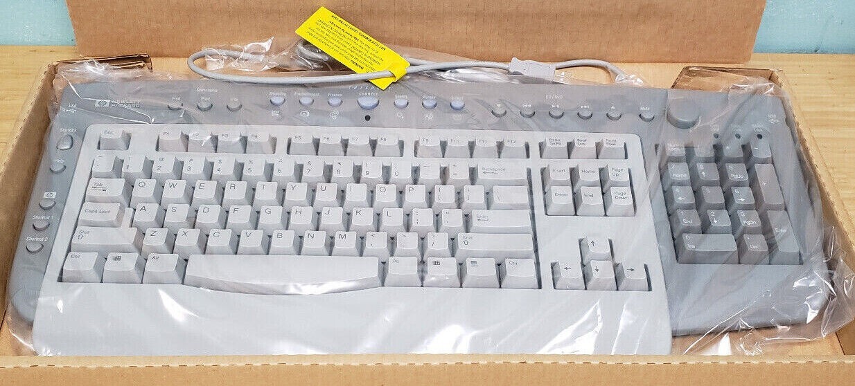 HP Heavy-Duty 6511-SU Multimedia Keyboard USB with Hub Great Key Response