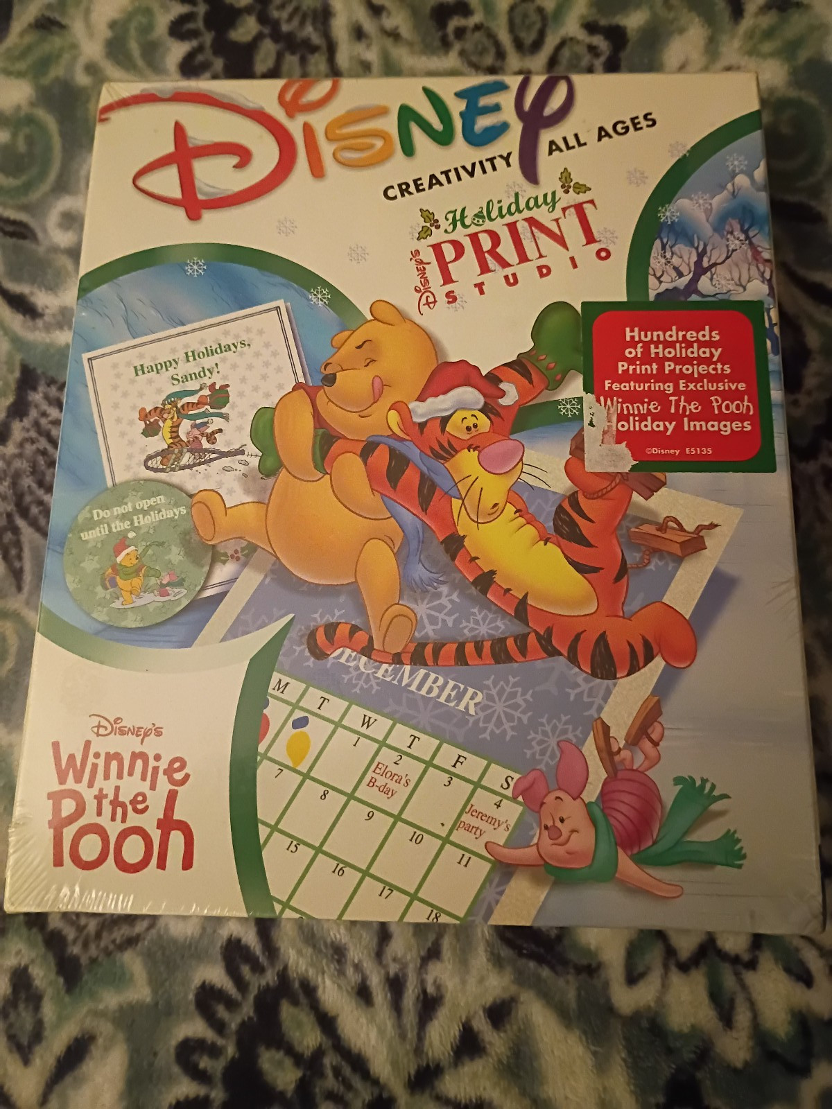 Disney Pooh & Friends Holiday Print Studio Christmas Cards Windows 95/98 Sealed