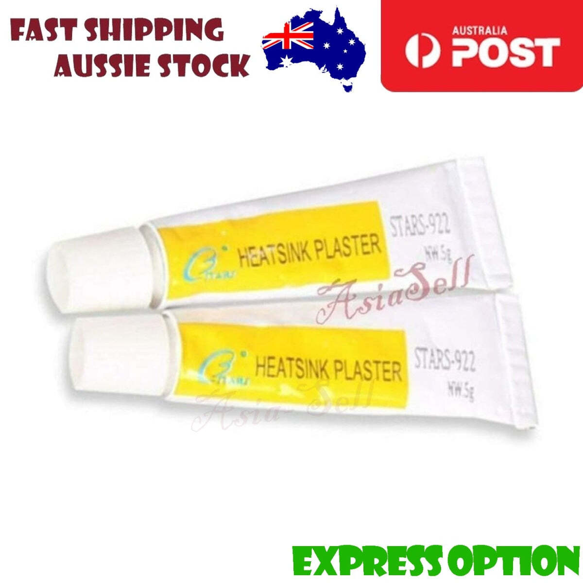 2x Thermal Conductive Heatsink Hard Set Plaster Glue Paste 5g Tubes Compound