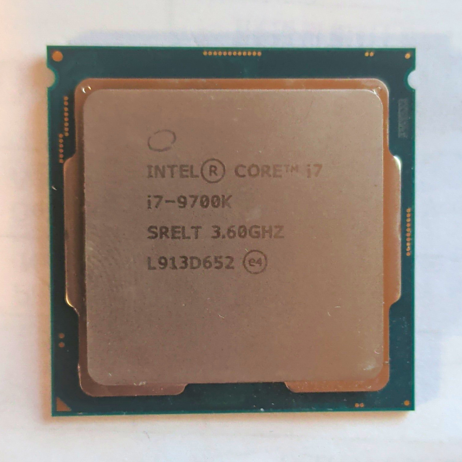 Intel Core i7-9700K 3.60GHz 8-Core LGA1151 CPU Processor MPN SRF2T