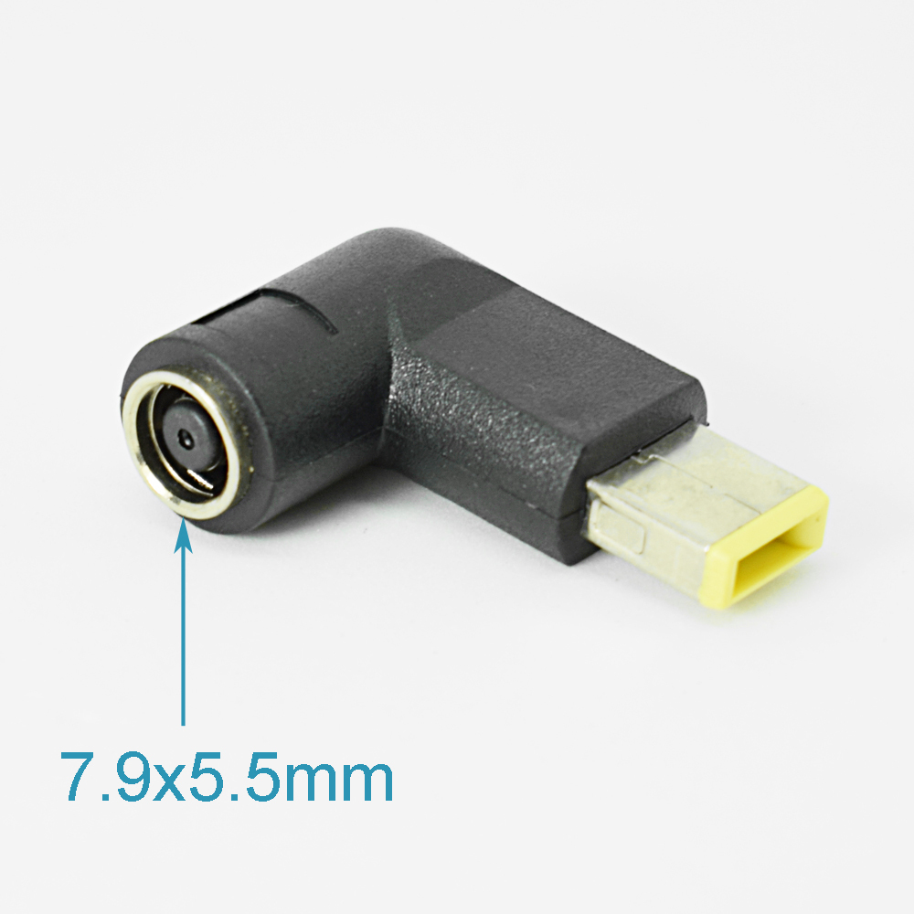 4pcs R/A 7.9x5.5mm Female To Square DC Tip Male Adapter For Lenovo ThinkPad