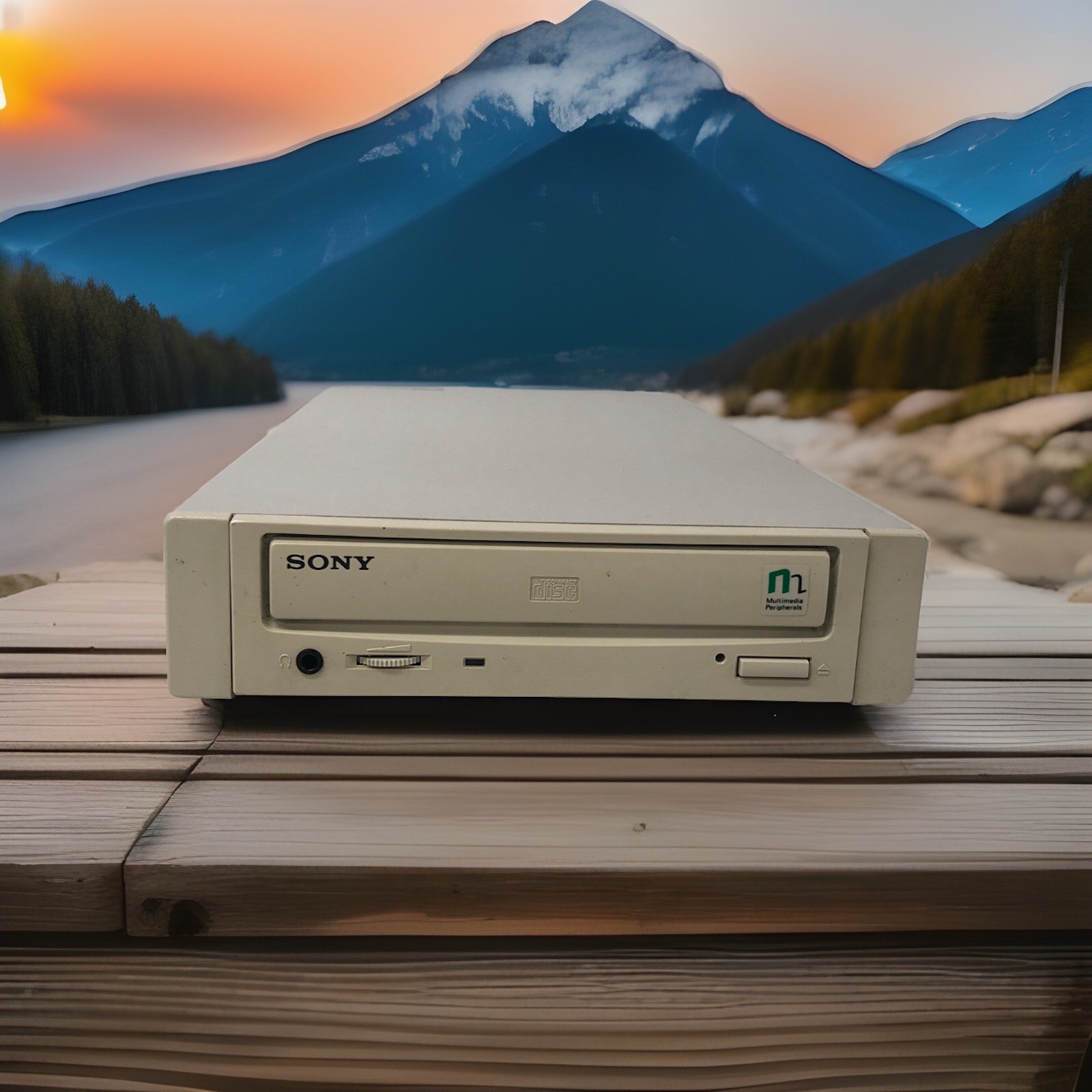 Sony CSD-7611 4x External SCSI CD-ROM Drive w/Audio Centronics 50-Pin