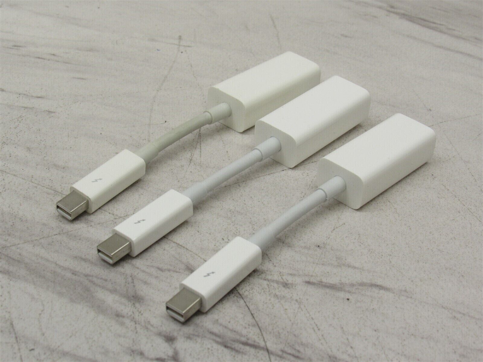 Lot of 3 Genuine Apple Thunderbolt to Gigabit Ethernet Adapter A1433