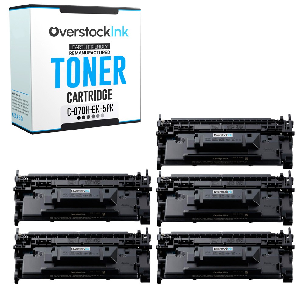 OSI 5-Pack Replacement 070H Toner Cartridges for Canon i-SENSYS MF465dw MF463dw