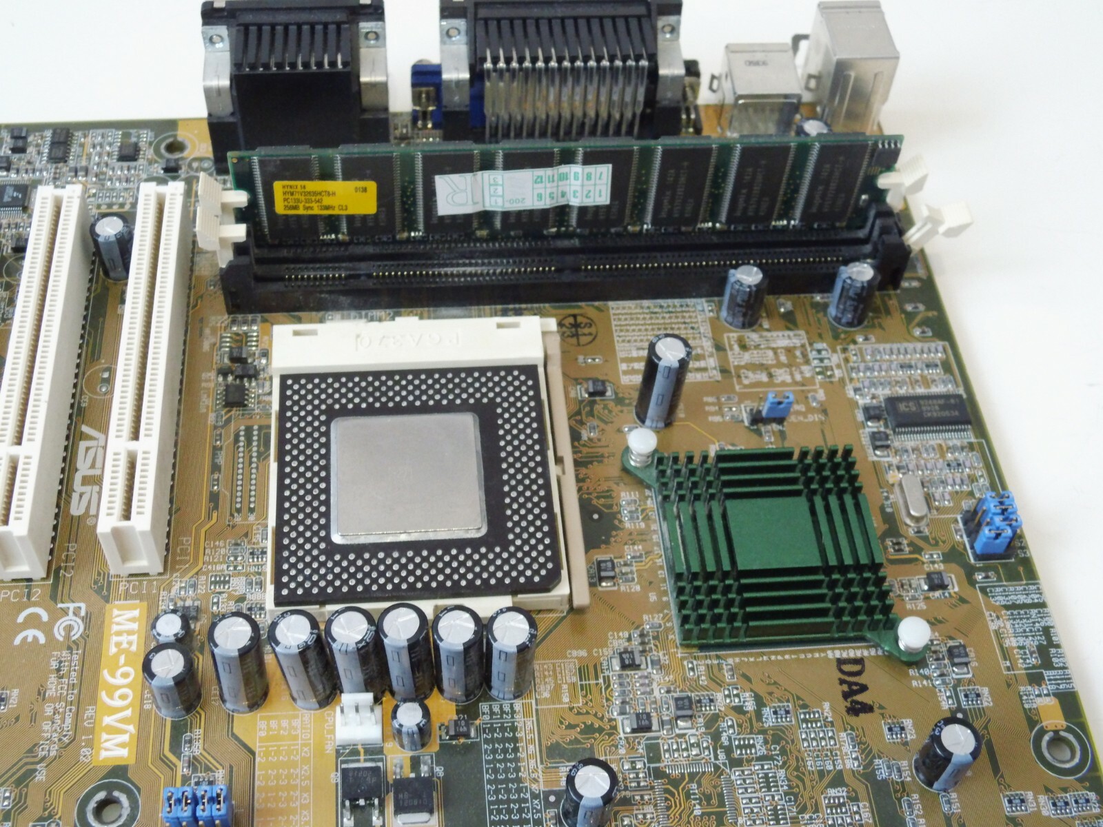 ASUS ME-99VM Motherboard + Celeron 433MHz + 256MB SDRAM Tested Working