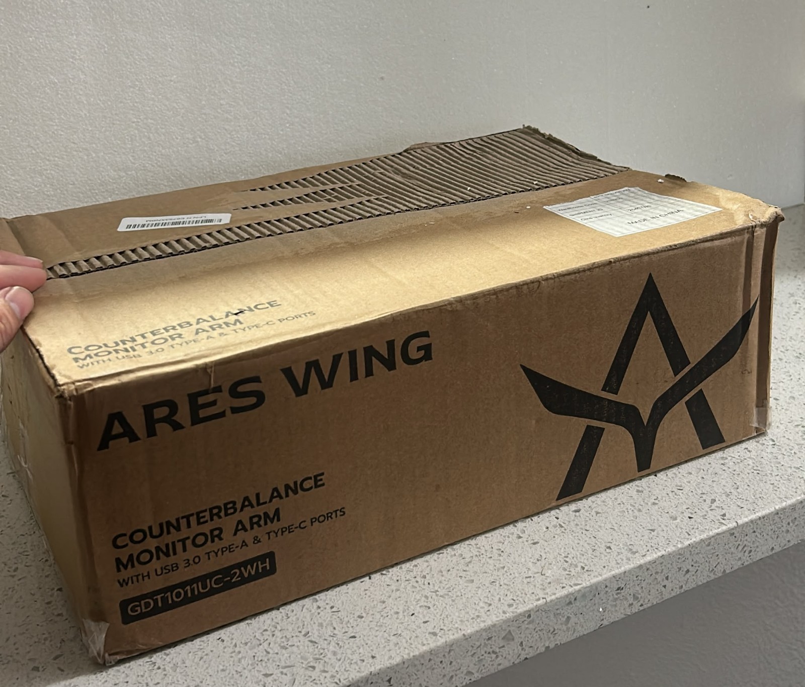ARES WING Heavy Duty Dual Monitor Arm, Fully Adjustable Monitor Mount for 17-35