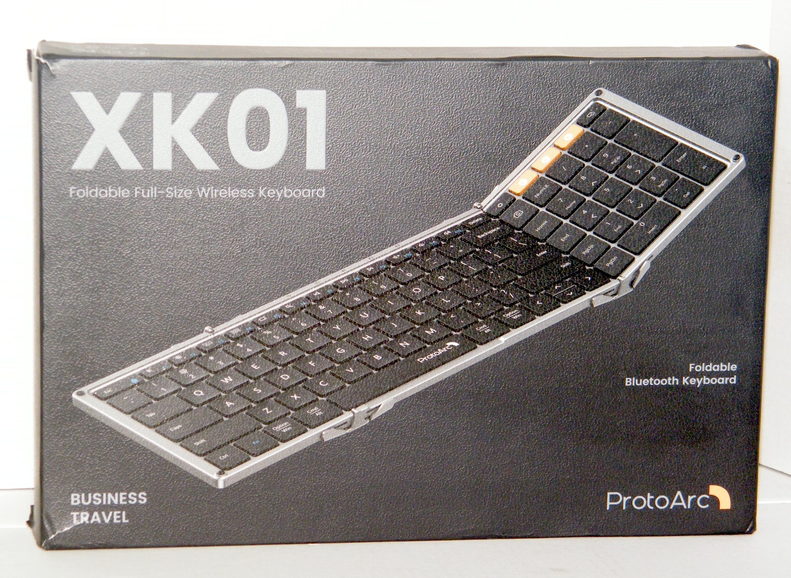ProtoArc XK01 Folding Wireless Portable Keyboard with Numeric Keypad