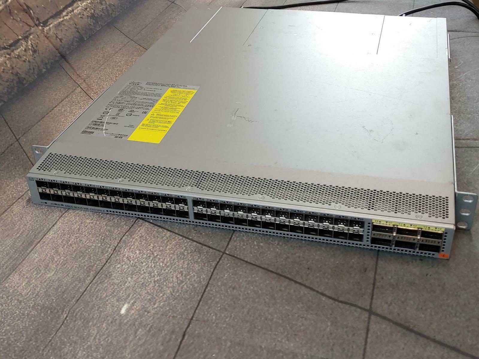Cisco Nexus N9KC9372PXE Switch 48Port 10G SFP  6Port 40G QSFP G2U