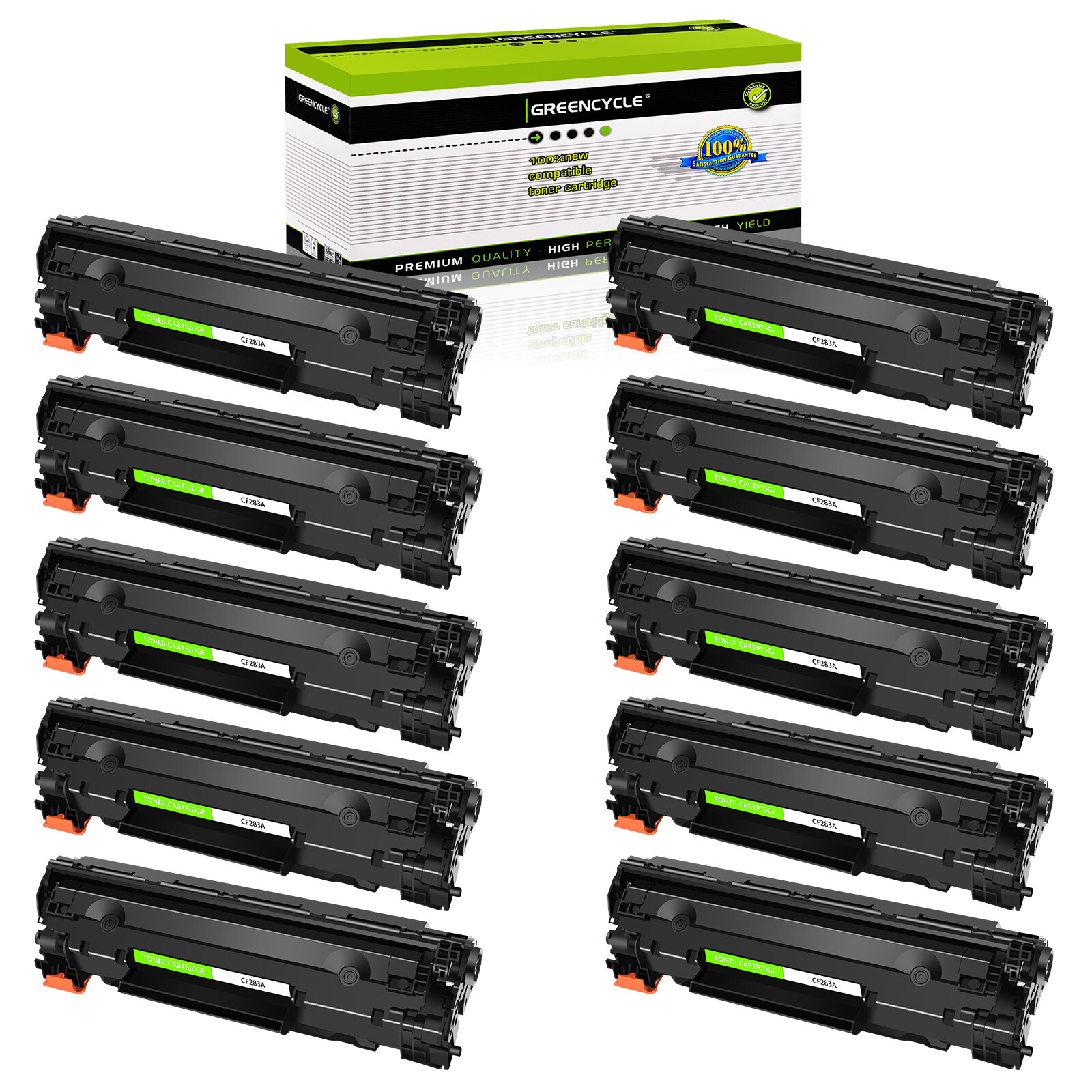 10PK CF283A Toner fits for HP 83A LaserJet MFP M125a M125nw M201n M201dw M127fw