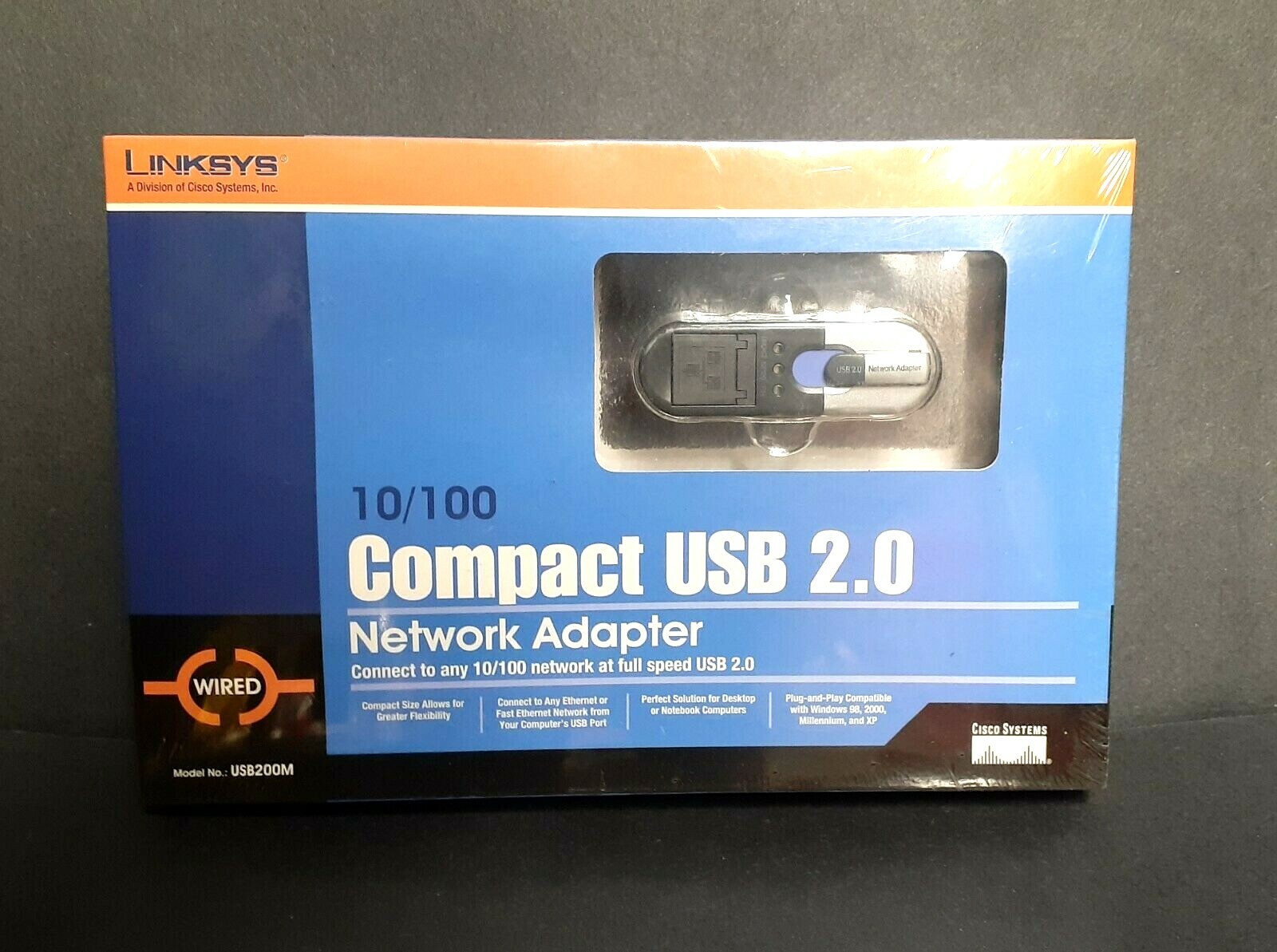 Linksys Model USB200m USB 2.0 Network Adapter - Sealed Box, 