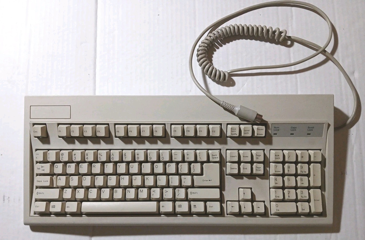 Vintage Key Tronic E03601QL-C Keyboard 5-Pin DIN AT Layout Fully Tested Working