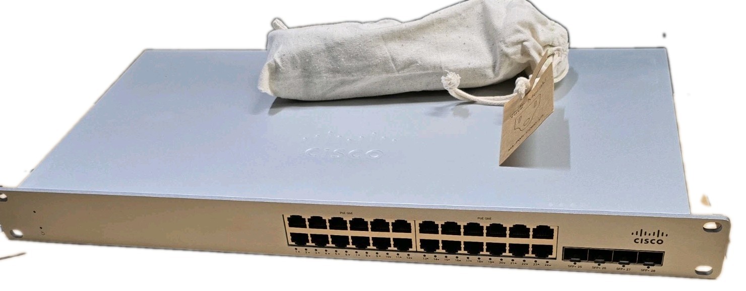 Cisco Meraki MS225-24P-HW 24 Port PoE Switch - UNCLAIMED