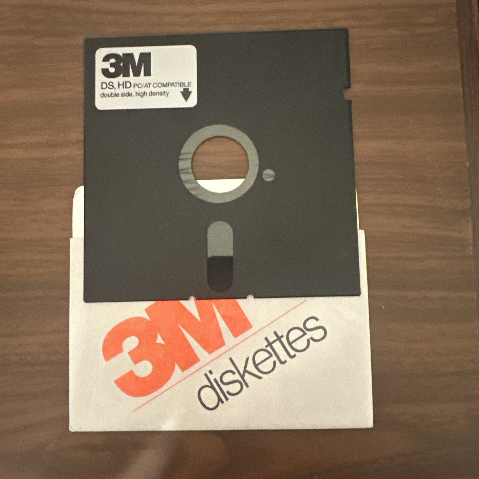 Vintage 3M 5.25” Floppy Disk DS HD PC/AT Compatible w/ Original Sleeve Untested