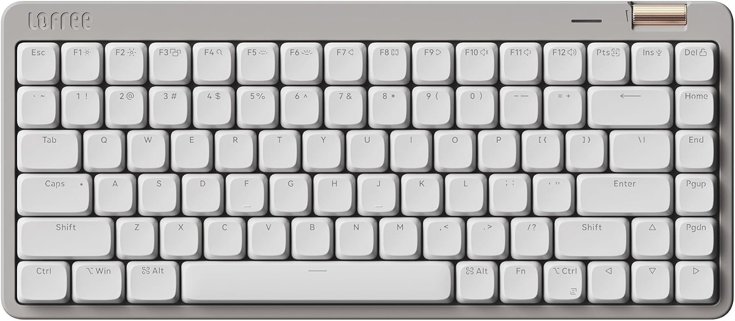 Lofree Flow Lite 84 Key Low Profile Mechanical Keyboard - Marble Gray