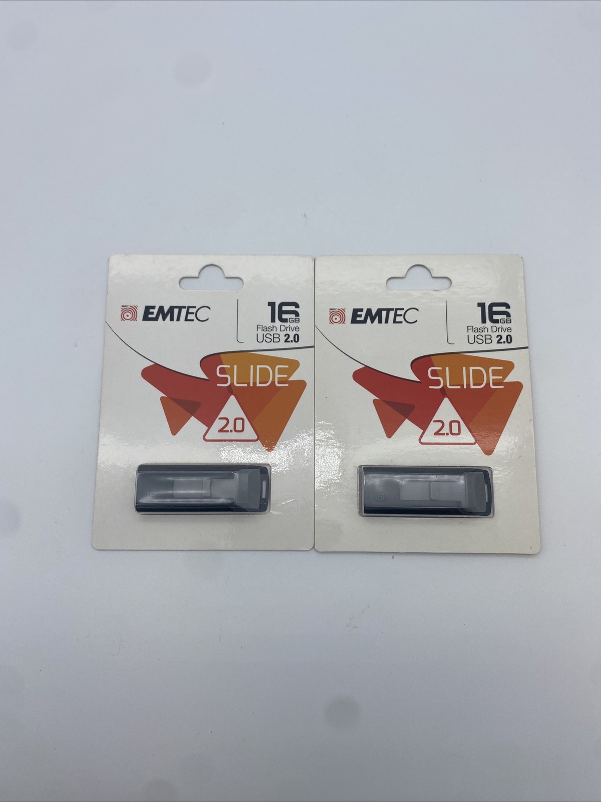 2 pack Emtec Slide 16 GB, USB 2.0 Flash Drive
