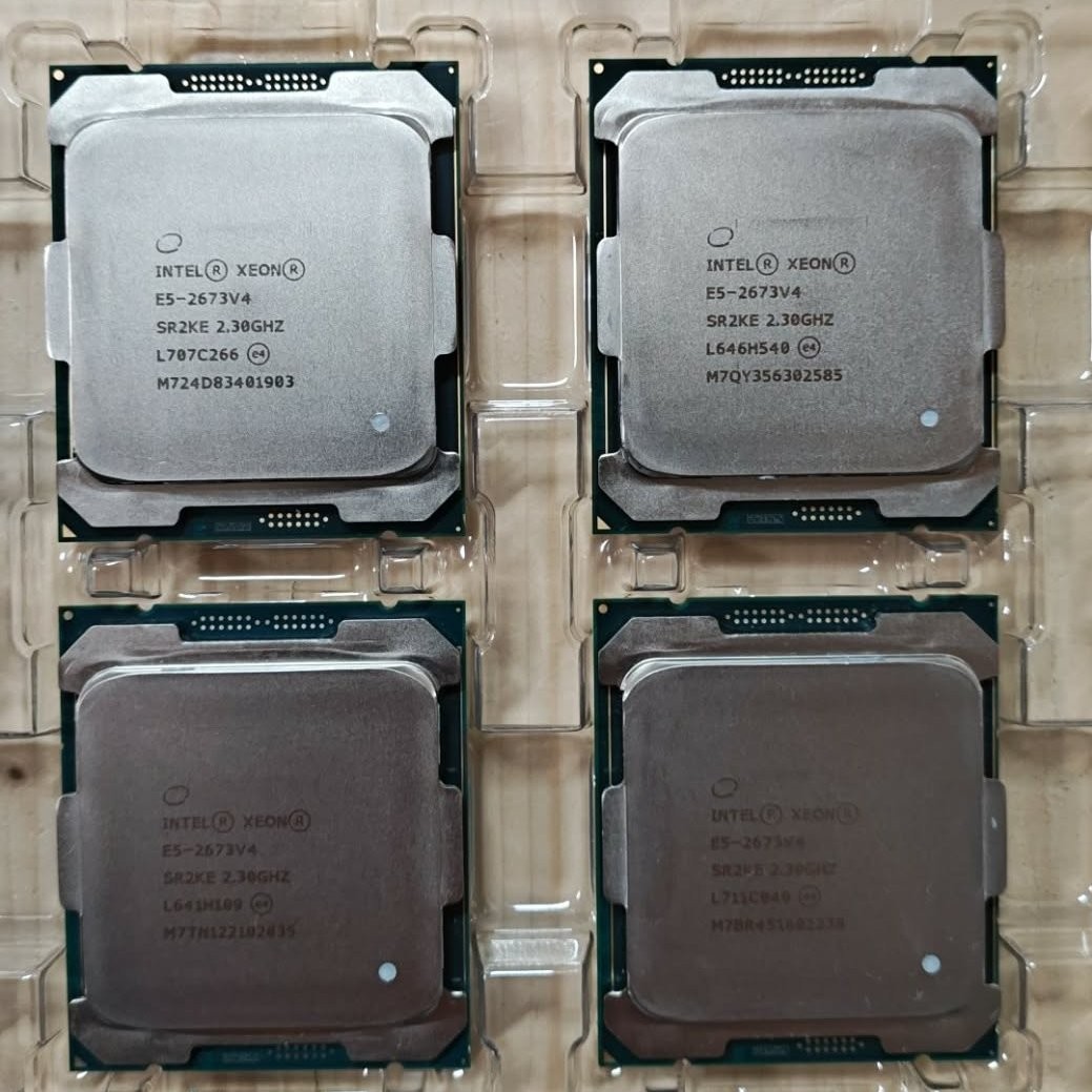 Matching Pair (2 CPUs) Intel Xeon E5-2673v4 SR2KE 2.30GHz 20-Core Processor