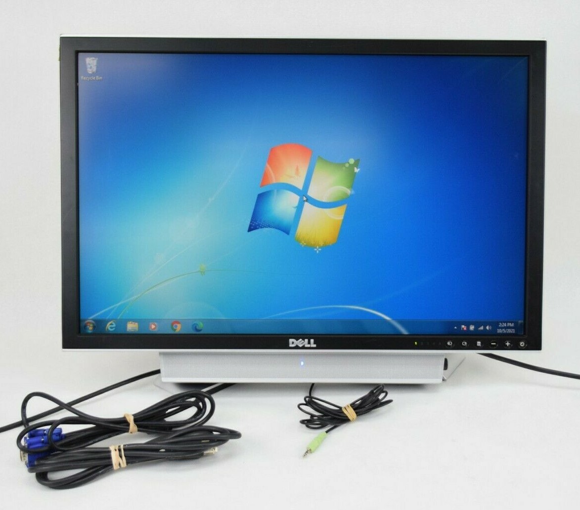 Dell 2407WFPb 24" LCD Monitor VGA DVI w/ Speaker Grade B