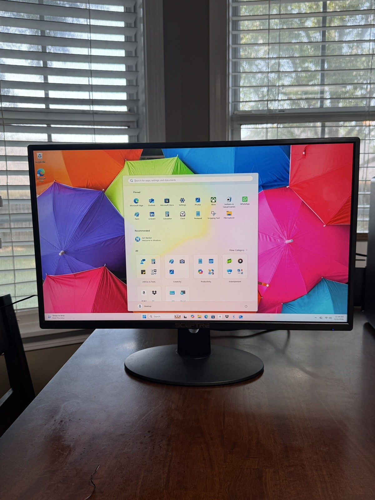 SCEPTRE 22 Inch LED Monitor E248W-19203RTD8XU8H25GB