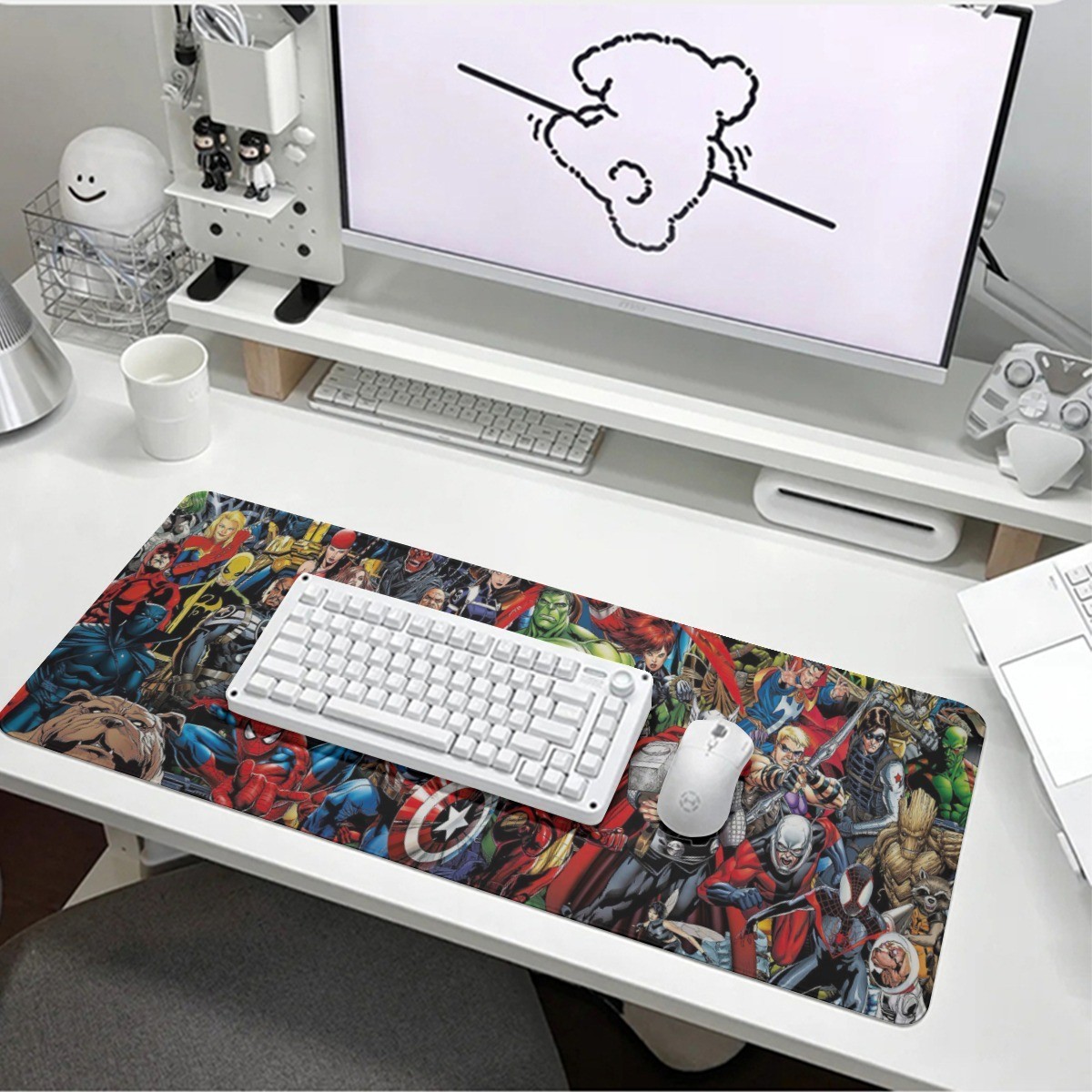 Rare Avengers Superheroes Print Mouse Pads For Laptop Computer PC Gaming Office