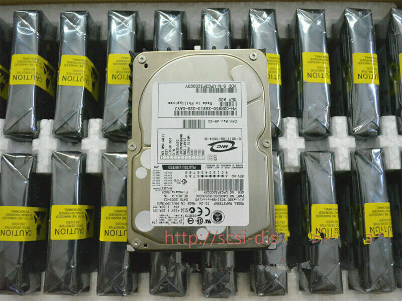 FUJITSU MAP3735NP 72.8GB 10K 68-pin SCSI hard drive