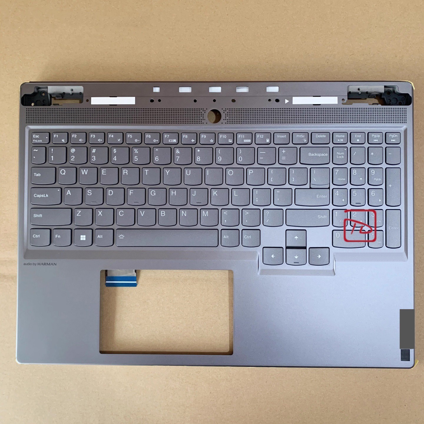 5CB1L68021 New Palmrest Upper Case US Backlit Keyboard For Legion S7 16APH8 82Y4