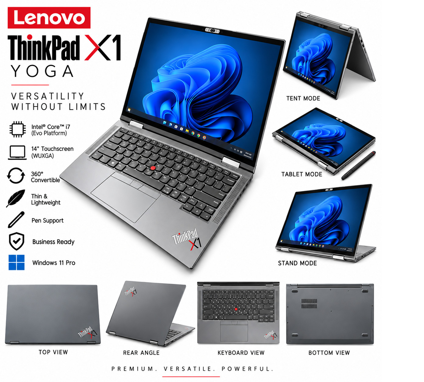 Lenovo ThinkPad X1 Yoga Gen 6 i7-1165G7 16GB 512GB SSD 14" Touch Wifi Win 11 Pro