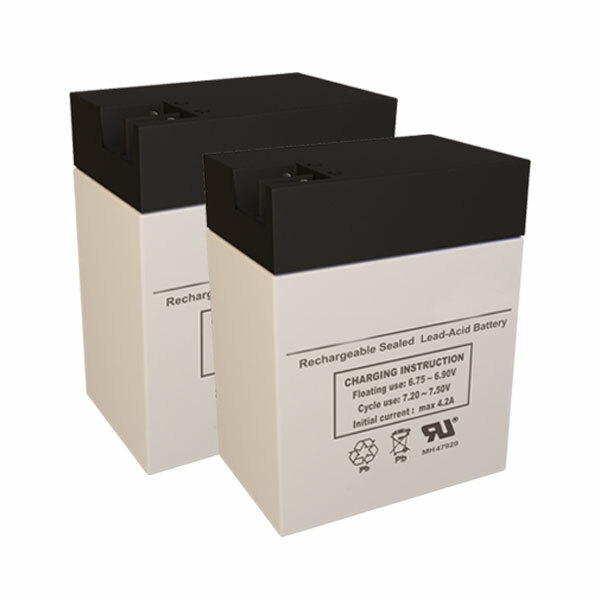 Mag 12 Solar Powered Fence Batteries (Replacement) - Set of 2 x 6V 14AH FP