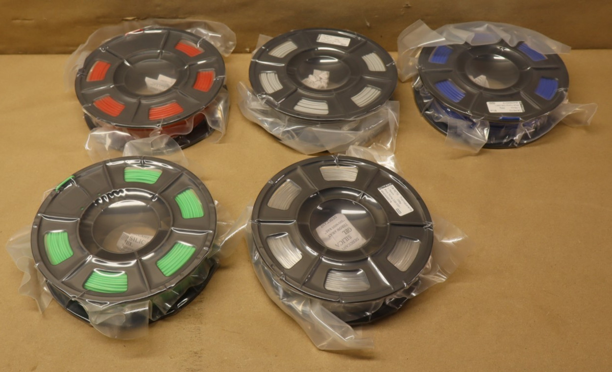 PETG Filament 1.75mm 5-Pack Bundle 250g Spools CR Series 3D Printer