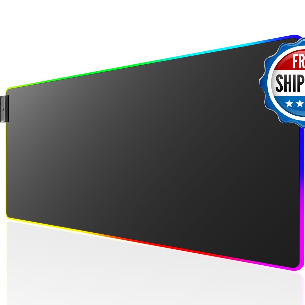 KTRIO RGB Large Gaming Mouse Pad 31.5 x 11.8 in Black