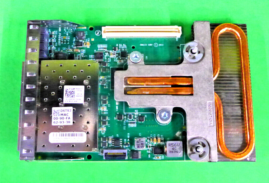 NEW Dell Emulex OneConnect 10GB Quad Port SFP+ Network Card D6T93