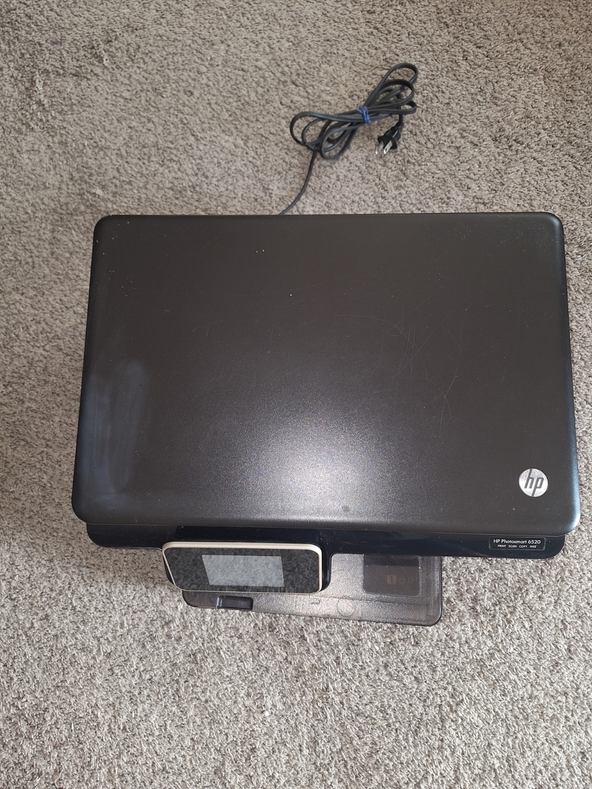 HP Photosmart 6520 All-in-One Wireless Inkjet Printer Scanner w/ 3 cart blck ink