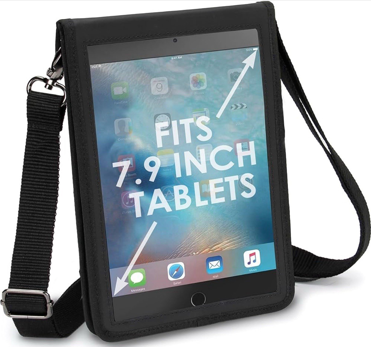 USA Gear FlexARMOR X Tablet Case with Open Front Design & Adjustable Strap