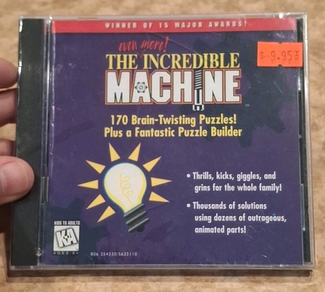 The Even More Incredible Machine PC CD brain twisting puzzles builder think game