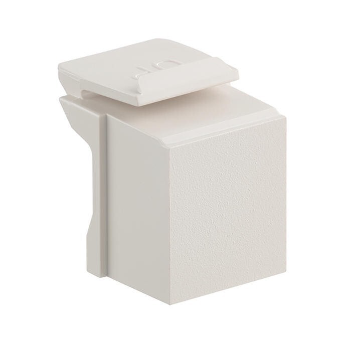 Leviton 41084-BT Snap-In Mount Blank Quickport Insert Light Almond