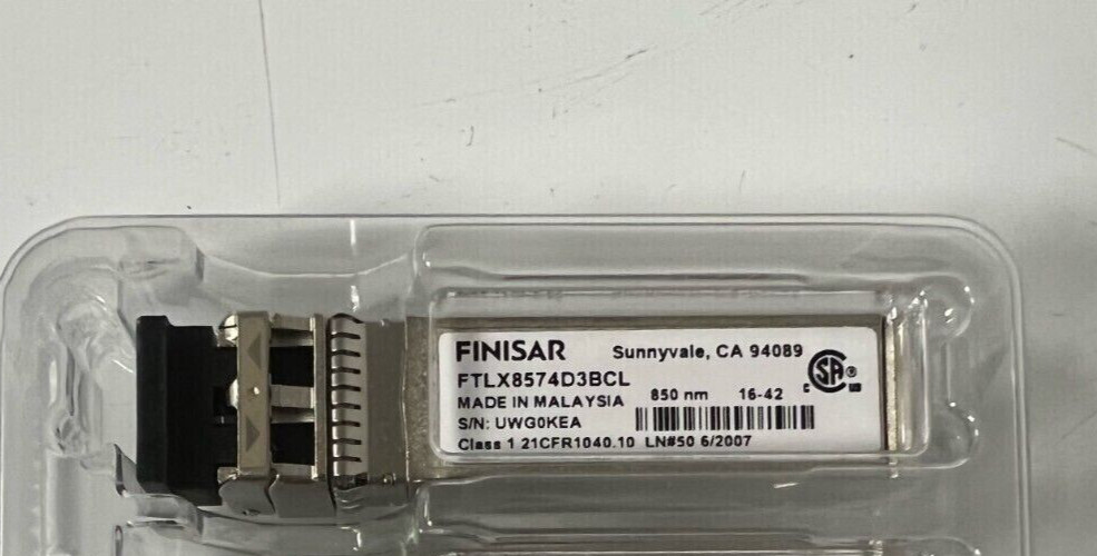 FTLX8574D3BCL Finisar 10Gb/s 850nm 400m Datacom SFP+SR