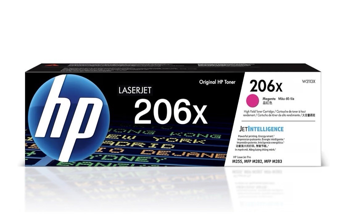 New Open Box HP 206X High Yield Magenta Original LaserJet Toner Cartridge, W211