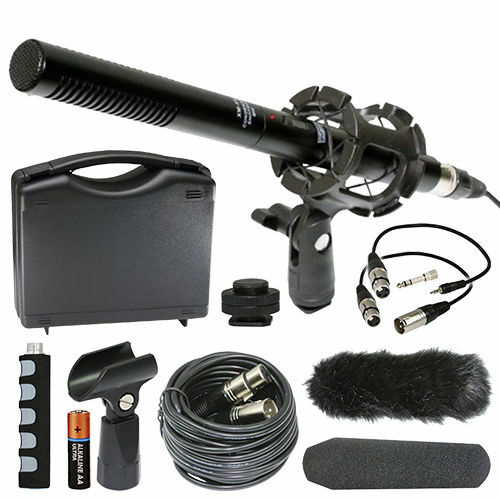 JVC Everio GZ-R550BUS Camcorder External Microphone Vidpro XM-55 13-Piece Kit