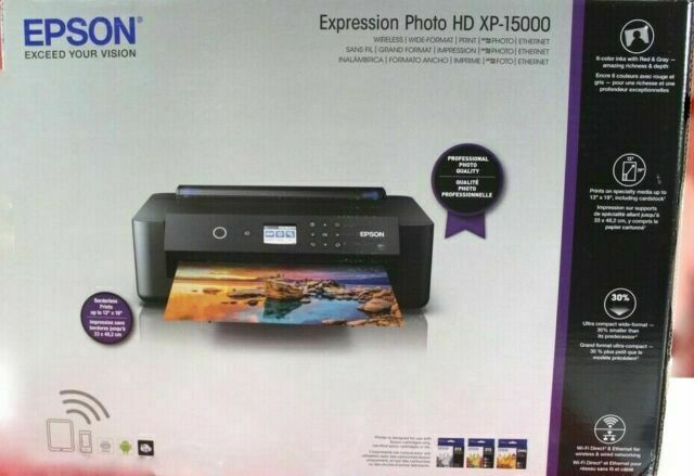 New Epson Expression Photo HD XP-15000 Wireless Color Wide-Format Printer