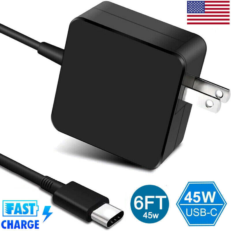 45W USB-C Charger for Asus Chromebook CX1 CX1700 Power Supply AC Adapter Cord