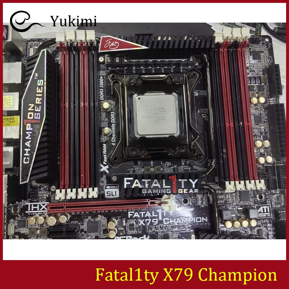 FOR ASROCK Fatal1ty X79 Champion DDR3*8 LGA 2011 64GB EATX Ｍotherboard Test OK