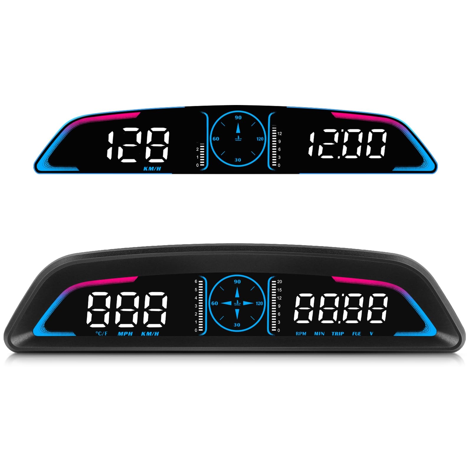 OBD2 Speedometer for Car Digital with Time, Speed, Trip, RPM, Volt, Water Tem...