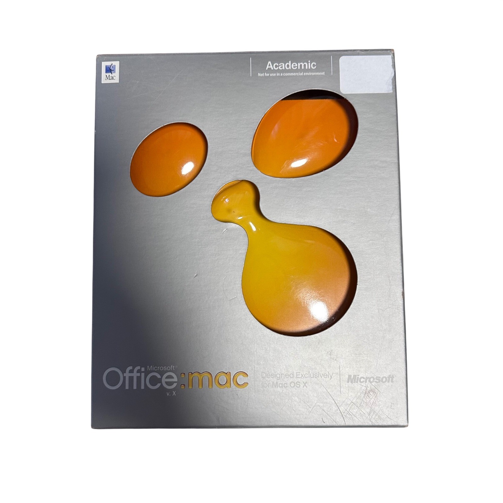 Microsoft Office mac v. X Academic Version 2001 Vintage Mac OS X Software Boxed
