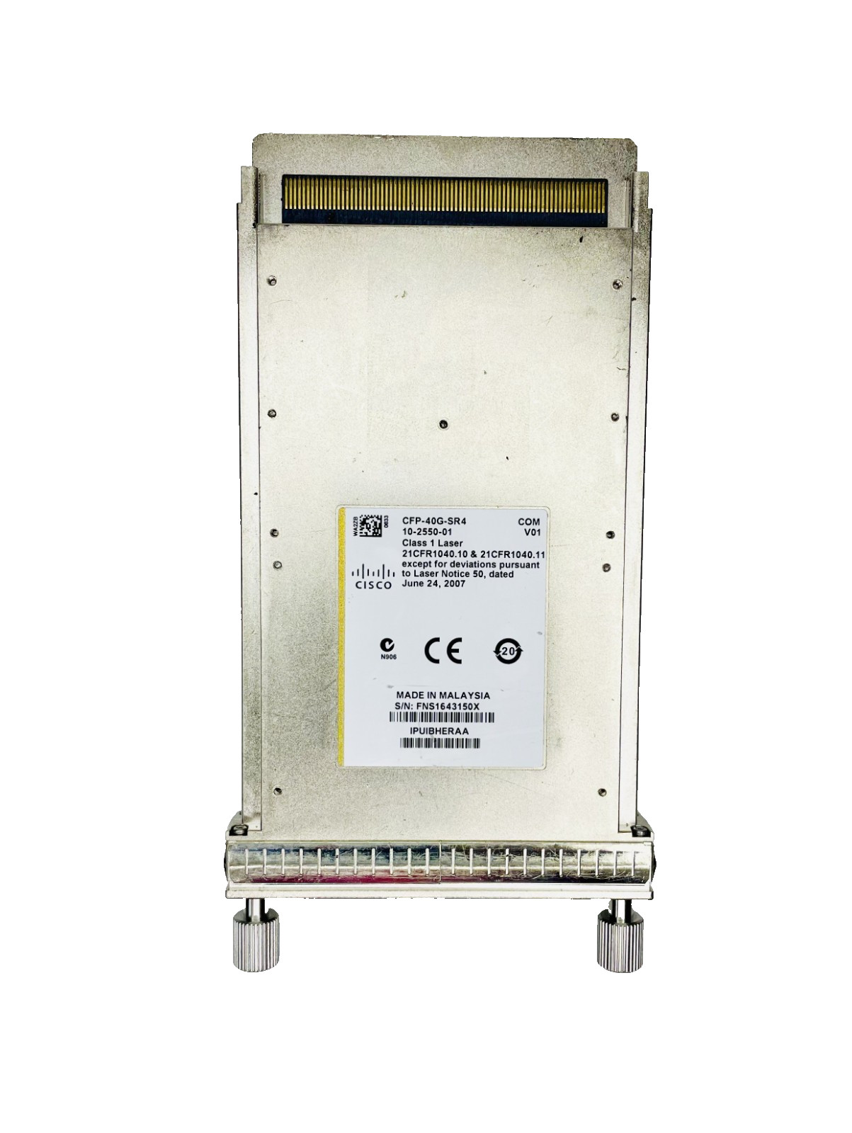 Genuine Cisco CFP-40G-SR4 CFP 40GBASE-SR4 MPO Transceiver Module