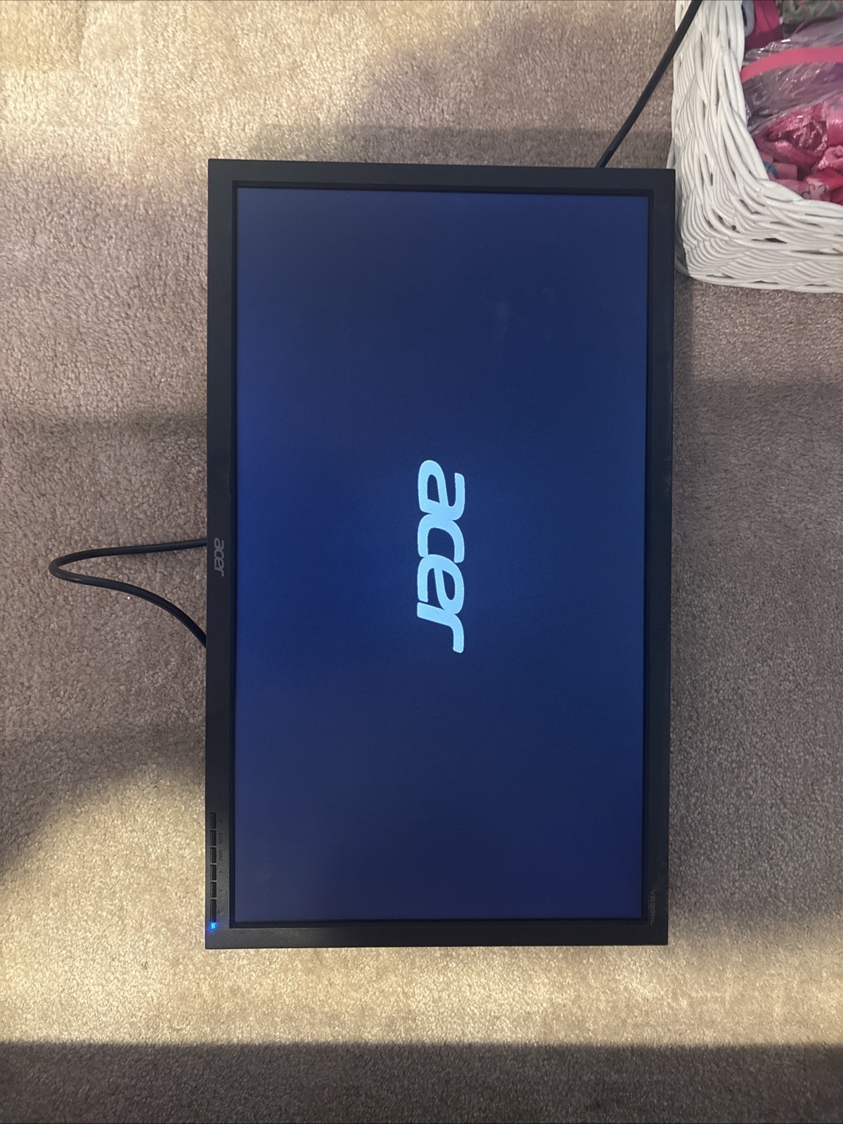 Acer Monitor Tested And Working With HDMI Cord And DVD Cord No Stand 22inch