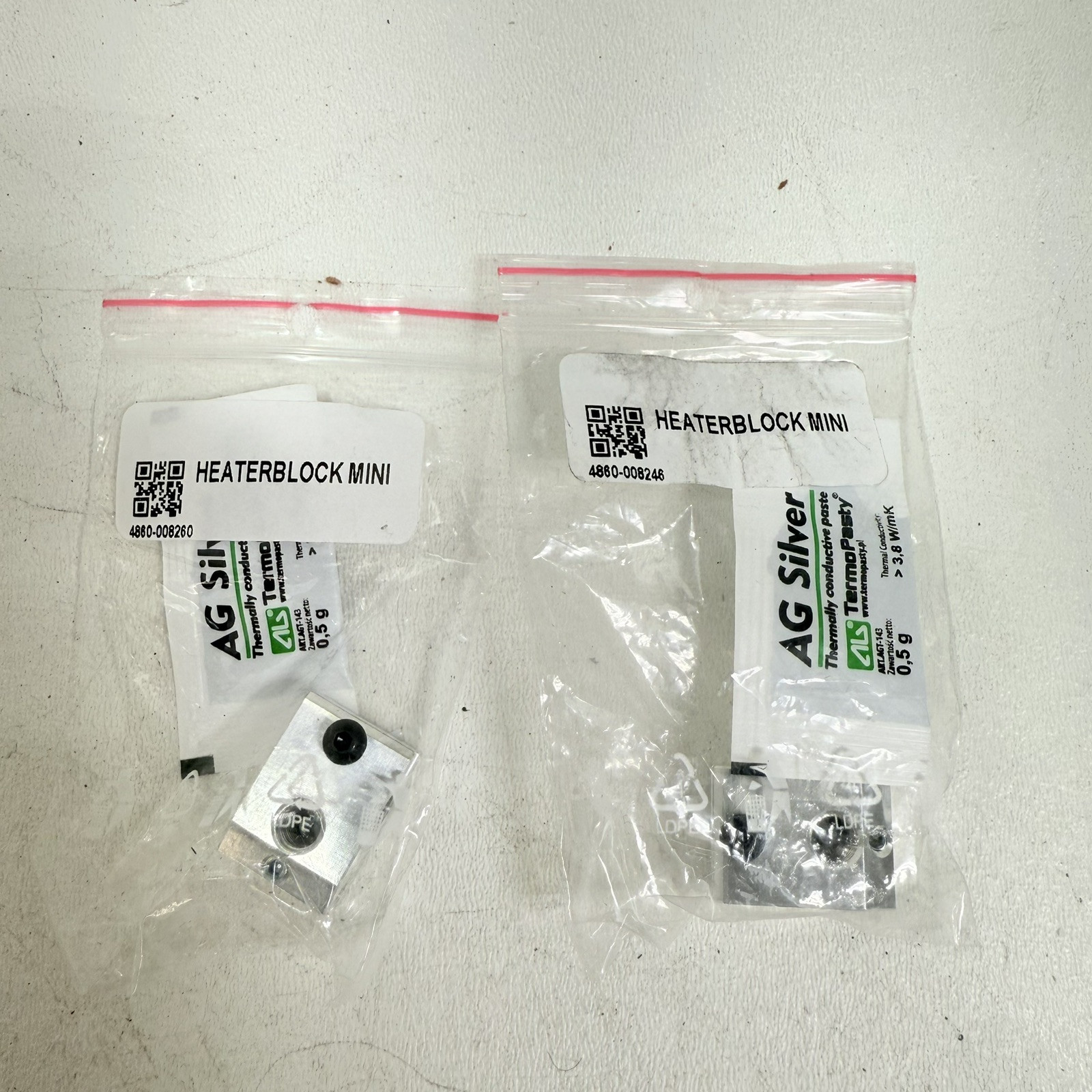 Genuine Prusa / 2-Pack Aluminum Mini Heater Block Mini 3D Printer