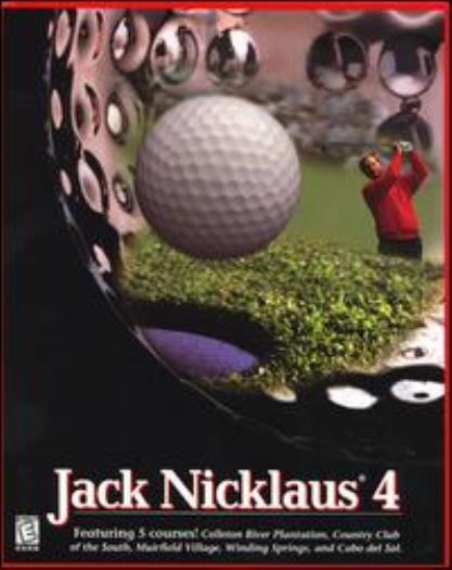 Jack Nicklaus 4 PC CD golf course sports golfer swing simulation golfing game
