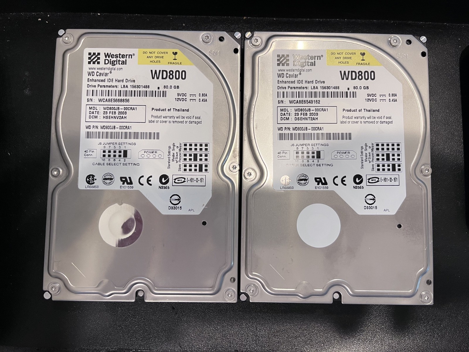 Western Digital WD800JB-00CRA1 80GB IDE 3.5'' Hard Drive