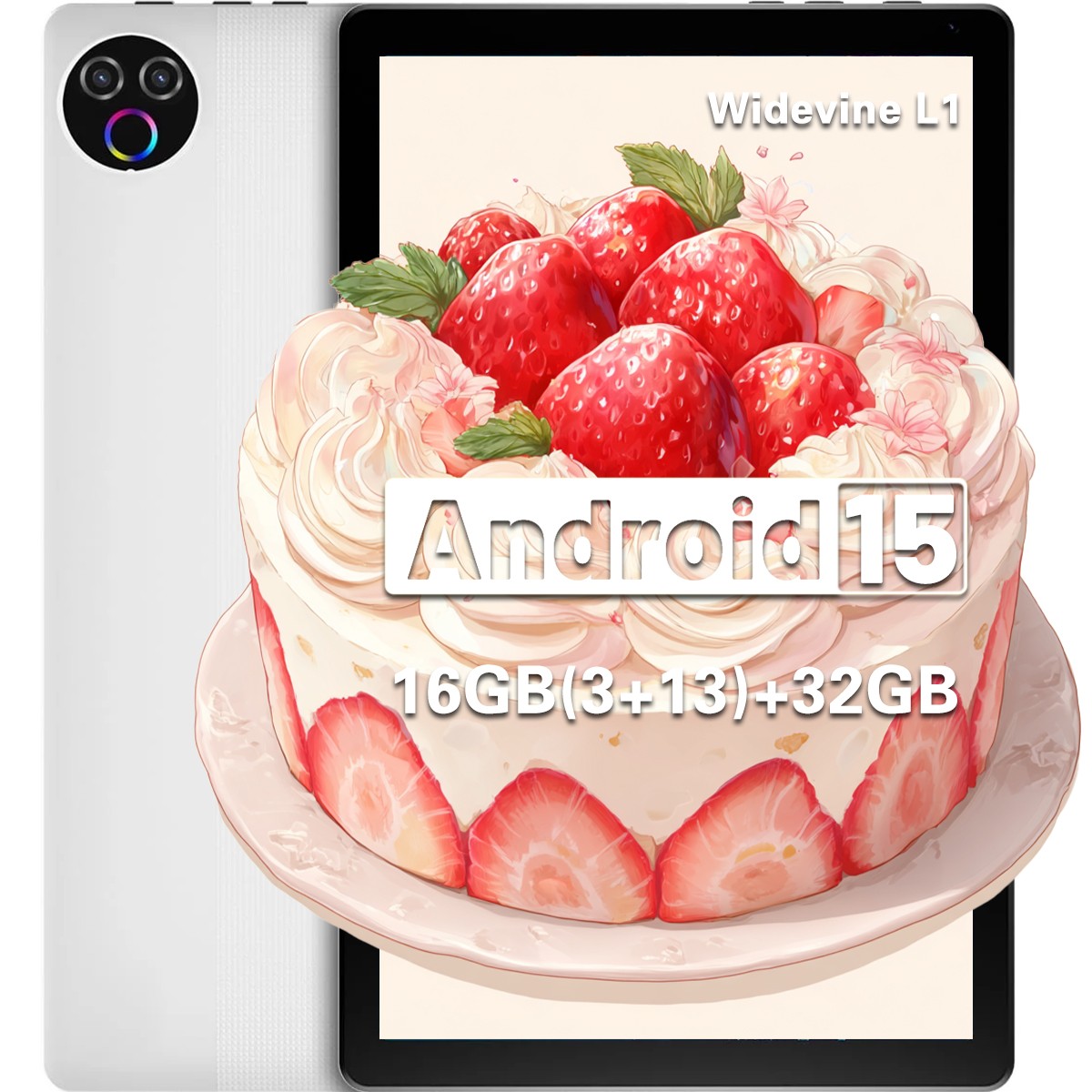 Android 15 Tablet 16GB RAM 32GB ROM Dual Camera LCD WIFI BT 5.4 Touch Screen